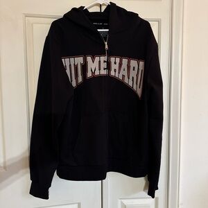 Black Zip-Up Hoodie BILLIE EILISH NWOT